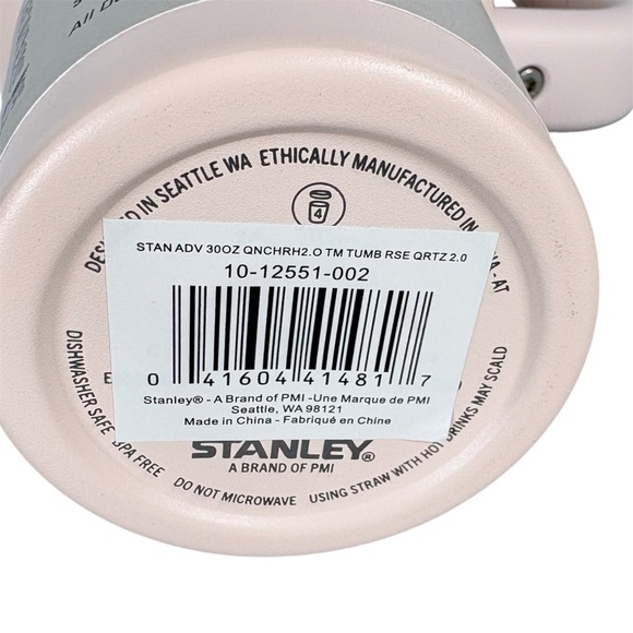 Stanley Quencher H2.0 FlowState 30oz Tumbler Rose Quartz 2.0 NWT - Picture 4 of 8